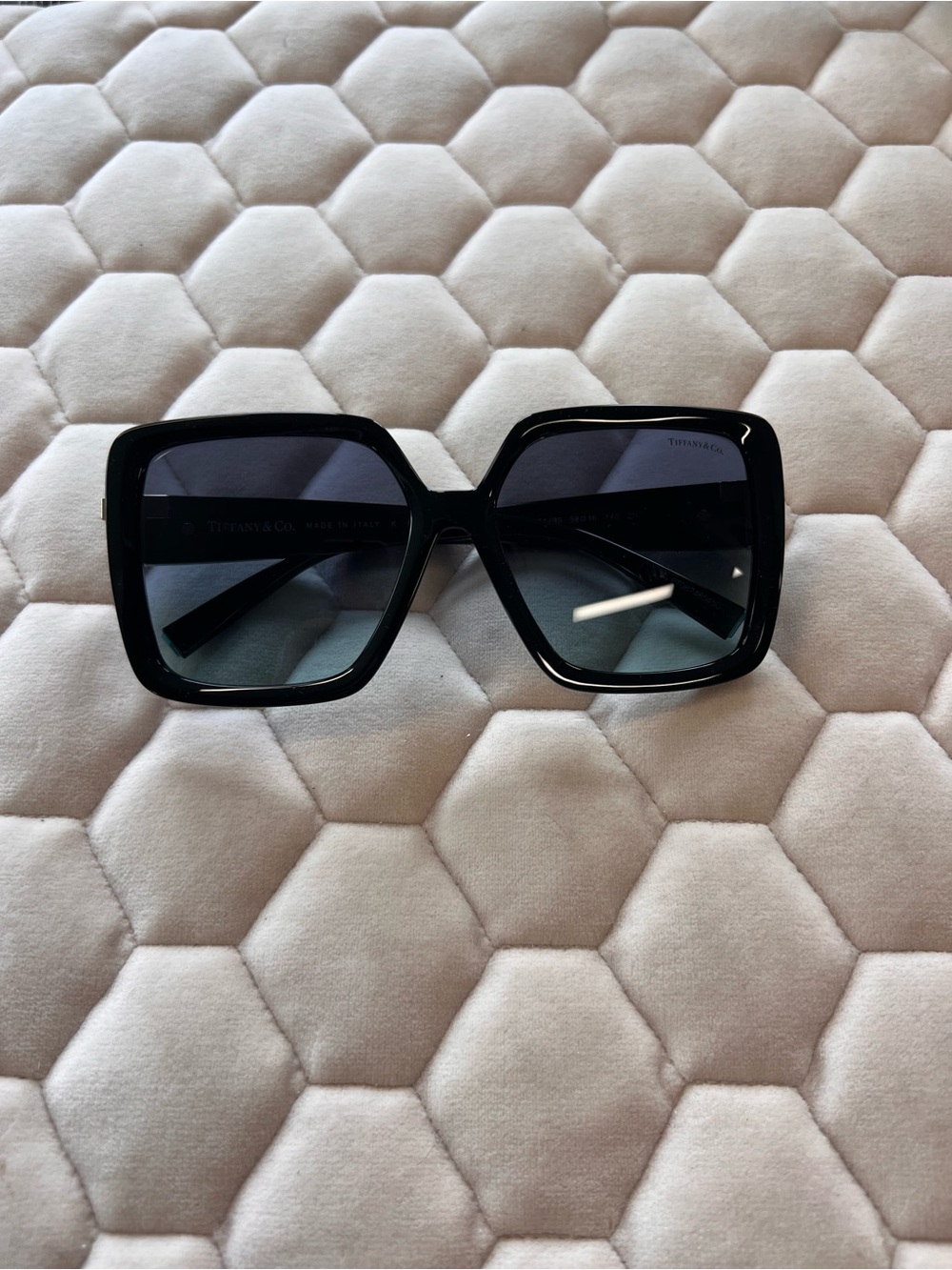 Tiffany & Co. Black Square Gradient Lens Sunglasses